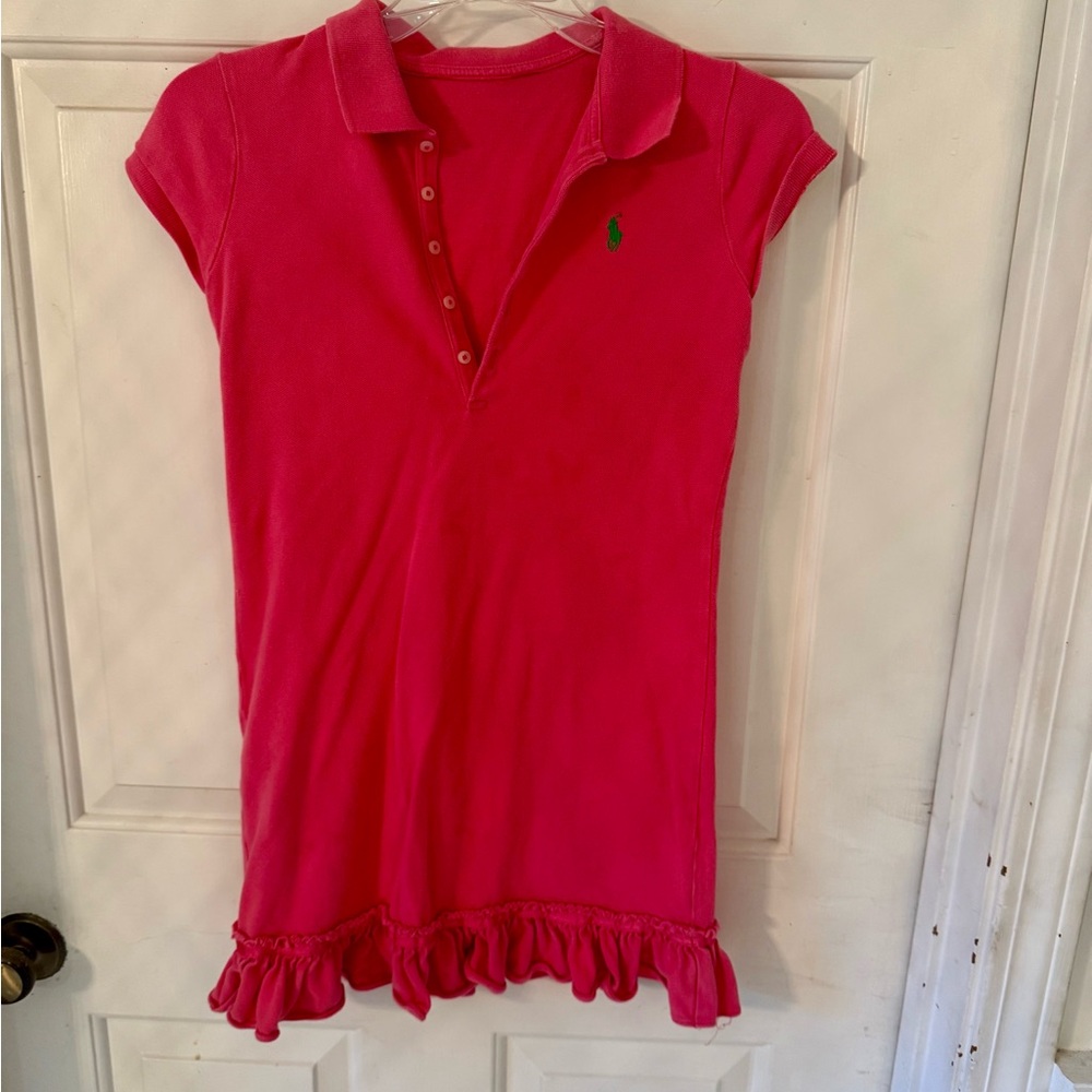 Polo by Ralph Lauren Pink and Green Casual Dress